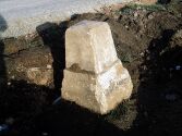 Preu�ischer Viertelmeilenstein Kolbaskowo Polen