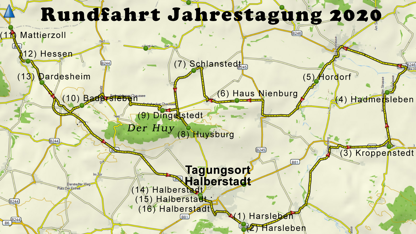 Rundfahrt Meilensteintagung 2020 Halberstadt