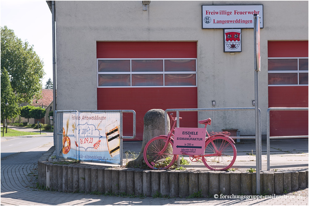 Preußischer Halbmeilenstein Langenweddingen