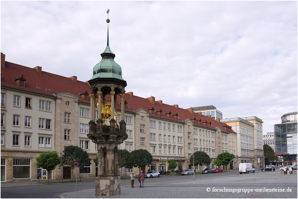 Nullpunkt der Poststraßenvermessung im Herzogtum Magdeburg