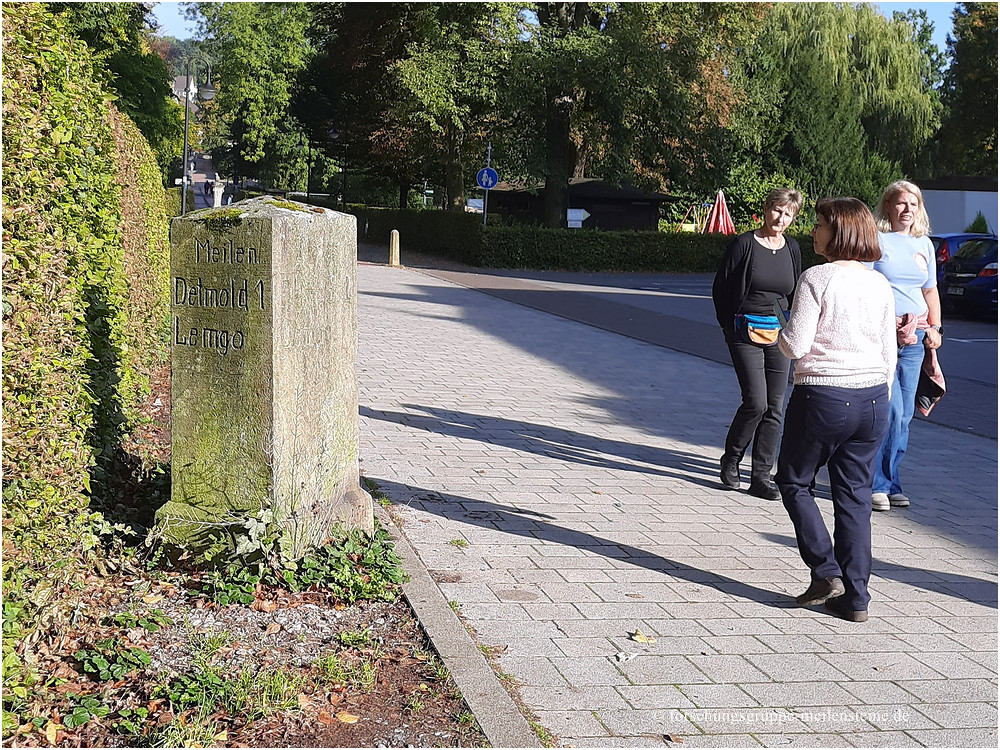 Lippischer Ganzmeilenstein Bad Meinberg