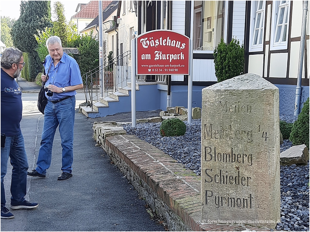 Lippischer Ganzmeilenstein Bad Meinberg