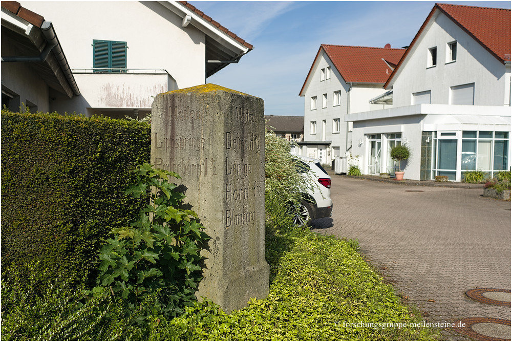 Lippischer Ganzmeilenstein Horn