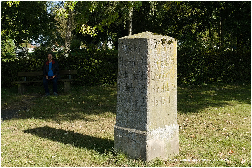 Lippischer Ganzmeilenstein Horn