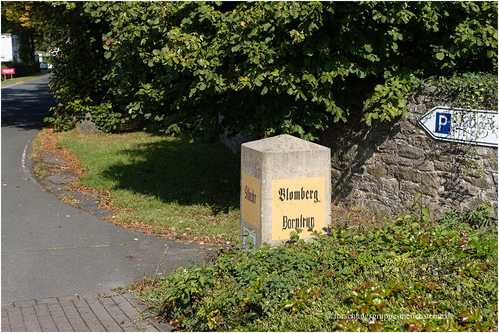 Lippischer Ganzmeilenstein Schieder