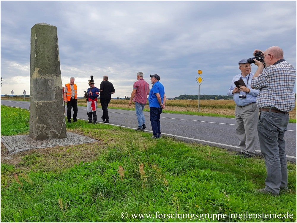 Preußischer Ganzmeilenstein Wagenitz 