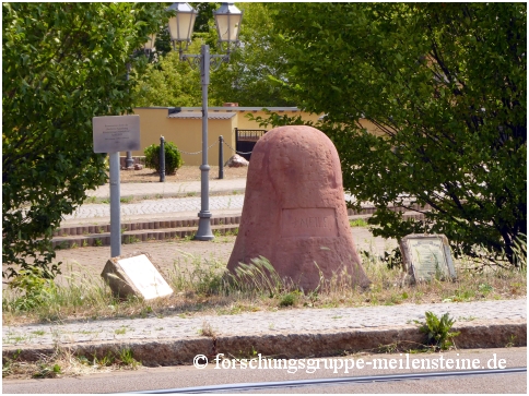 preußischer Halbmeilenstein Schkopau