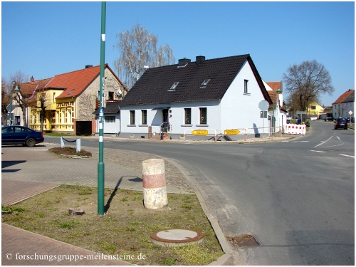 Rundsockelstein Meilenstein Rogätz