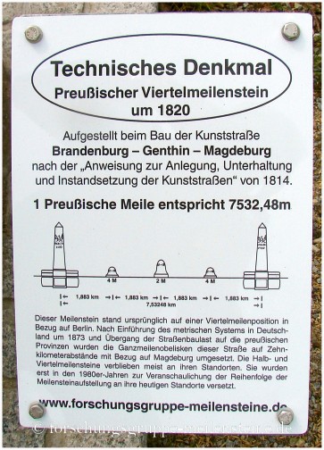 Meilenstein Bensdorf