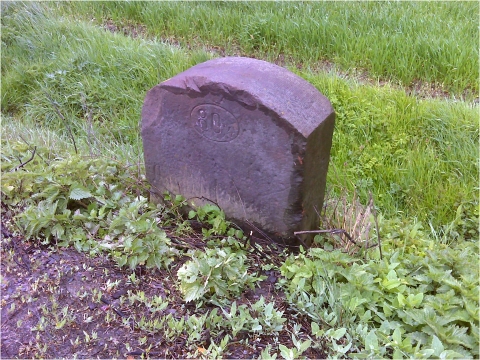 Hessischer Kilometerstein Bürgeln