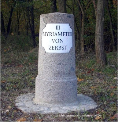 Anhaltischer Rundsockelstein Coswig