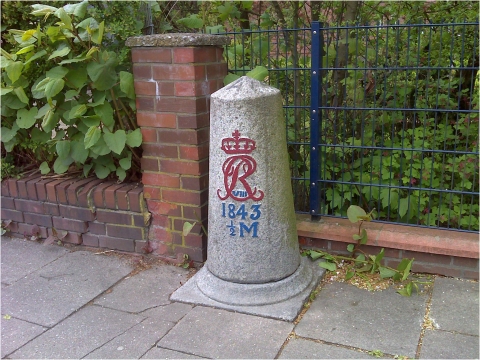 Dänischer Halbmeilenstein Hamburg-Rahlstedt