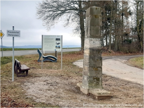 Preußischer Ganzmeilenobelisk Holzbach